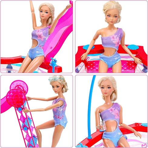 47 PCS Doll Clothes and Accessories, 3 Wedding Gowns 13 Fashion Dresses 2 Tops 3 Pants 2 Bikini Swimsuits 15 Shoes 12 Other Accessories for 11.5 inch Doll Christmas Girls Gift in Kuwait