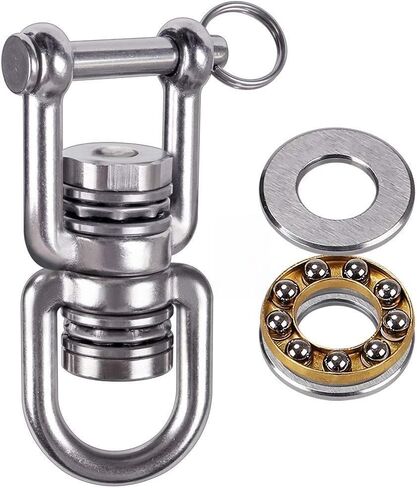 BeneLabel Swing Swivel with 2 Bearing, 360° Rotation, 770LB Capacity, Safest Rotational Device Hanging Accessory for Web Tree Swing, Aerial Dance, Children's Swing, Yoga Swing Sets in Kuwait