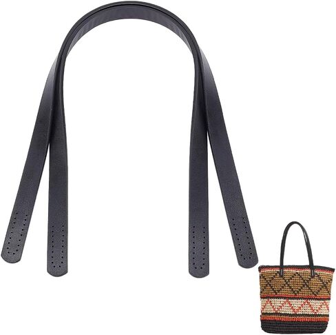 PH PandaHall 1 Pair(2pcs) Imitation Leather Purse Handles 23" Sew On Bag Handles Purse Handbags Strap Replacement for Purse Handbag Shoulder Tote Bag Making Supplies, Dark Khaki in Kuwait