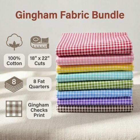 iNee Polka Dot Fat Quarters Quilting Fabric Bundles, Quilting Fabric for Sewing Crafting,18 x22 inches,(Polka Dot) in Kuwait