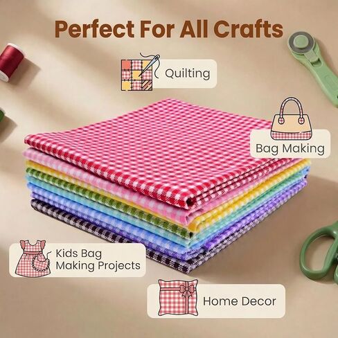 iNee Polka Dot Fat Quarters Quilting Fabric Bundles, Quilting Fabric for Sewing Crafting,18 x22 inches,(Polka Dot) in Kuwait