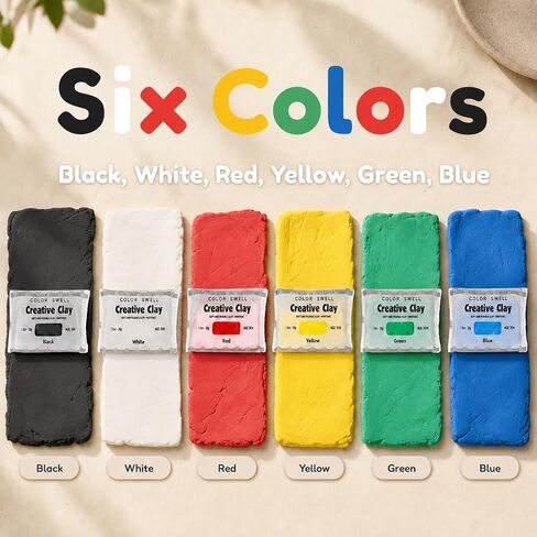 Color Swell Creative Clay Bulk Pack - 80 Packs of 1oz air-Drying Clay for Kids, Adults, classrooms in Kuwait