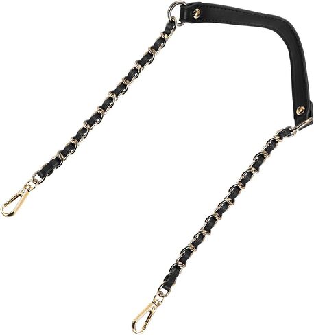 uxcell Purse Chain Strap, Leather Iron Flat Chain Strap Handbag Chains Purse Handle Shoulder Cross Body Replacement Strap in Kuwait