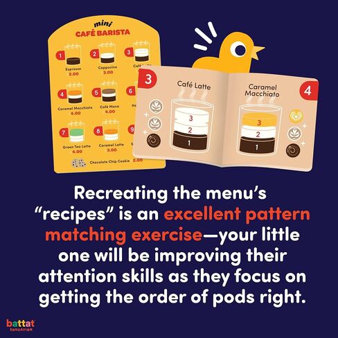 Battat Education – Barista Playset – Toy Coffee Maker & Accessories – Pretend Play Toy – Play Kitchen Toys – 2 Years + – Mini Barista in Kuwait