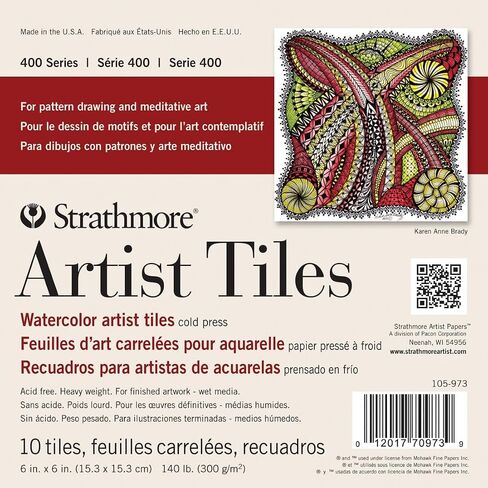 بلاط ستراثمور ارتيست مقاس 6"X6" 20/Pkg-Bristol Vellum -62105972 in Kuwait