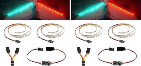 شريط اضاءة LED بجهاز تحكم عن بعد للطائرة ذات الاجنحة الثابتة والطائرة ذات الجناح الطائر والطائرة بدون طيار in Kuwait