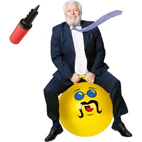 WALIKI Adult Size Hopper Ball | Hippity Hop | Hopping Hop Ball | Jumping Ball | Yellow Like A BOSS in Kuwait