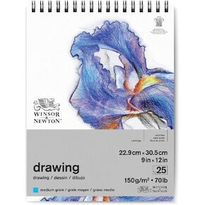 وسادة ورق رسم كلاسيكية من وينسور آند نيوتن، مقاس 9 × 12 بوصة، باللون الأبيض الطبيعي in Kuwait