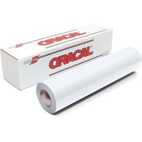 Oracal 651 Matte White Vinyl Roll for Craft Cutters and Vinyl Sign Cutters (12" x 25') in Kuwait
