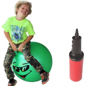 WALIKI Hopper Ball for Kids | Hippity Hop Ball | Jumping Hopping Ball | Therapy Ball | Green (Ages: 16-101 (29"/75CM)) in Kuwait