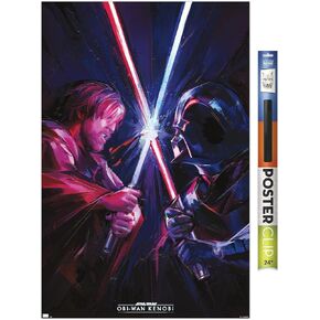 Trends International Star Wars: Obi-Wan Kenobi - Duel Wall Poster, 22.375" x 34", Premium Poster & Clip Bundle in Kuwait