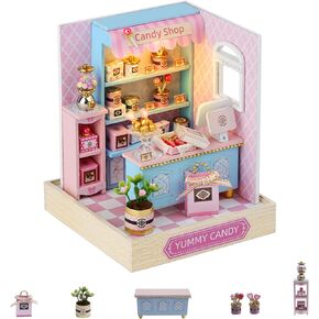 Flever Dollhouse Miniature DIY House Kit Creative Room with Furniture and Frame Type for Romantic Valentine's Gift (A Midsummer Afternoon) in Kuwait
