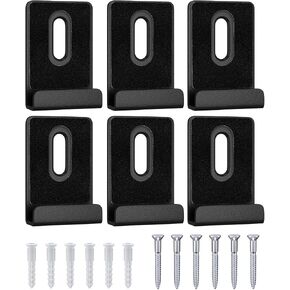 BAGTeck 6Pcs Metal Mirror Clips Wide Channel Mirror Hanger Clip Kit Large Heavy Retainer Clips for Mirrors with Screw Mirror Clips for Wall Mounting Frameless Mirror Billboard Displays Tile Display in Kuwait