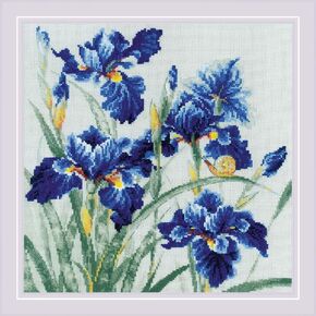 RIOLIS Counted Cross Stitch kit 2102 Blue Irises in Kuwait
