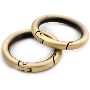O Ring Spring, 10 PCS Opening Snap Trigger Clip Buckle Charm Purse Making (Gold,1") in Kuwait