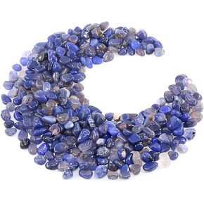 Hilitchi Blue Agate Stone Tumbled Stones for Plants Cacti & Succulents Bedding, Vase Filler, Landscape Bottom Decoration (About 1lb(455g)/Bag) in Kuwait