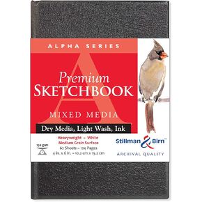 Stillman & Birn Alpha Series Hardbound Sketchbook, A4 (8.25" x 11.75"), 150 GSM (Heavyweight), White Paper, Medium Grain Surface in Kuwait