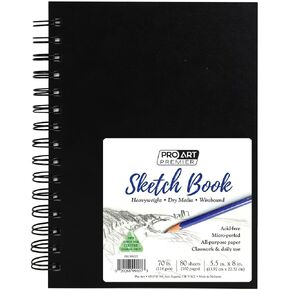 Pro-Art Sketch Book 5.5"X8", 80 Sheets in Kuwait