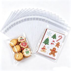 4 x 5 inchs Crystal Clear Resealable Cello Cellophane Self Sealing Bags for Candy Cookies Cards Gifts Crafts, Pack of 100 in Kuwait