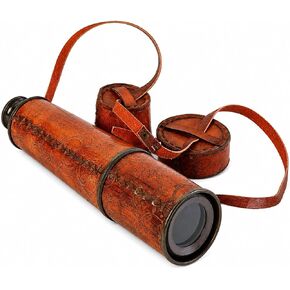 Handmade Brass Telescope East India Company 1818 Tracker Spyglass Scope Replica Antique 32 inch Large Vintage Souvenir with Hand-Stitched Leather Case in Kuwait