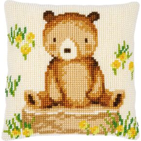 Vervaco Cross Stitch Cushion Forest Animals II Pattern 40 x 40 cm in Kuwait