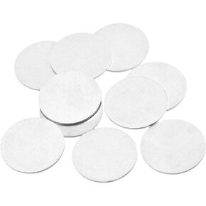 MECCANIXITY Stamping Blank Aluminium Round DIY Tags Silver, 38mm/1.5" for Craft Decoration, Pack of 10 in Kuwait