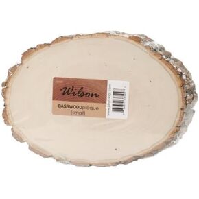 Wilson Basswood Round/Oval Plaque - Bulk Quantity Value Box Wood Slices, Large 9-11" D (Pack of 10) in Kuwait