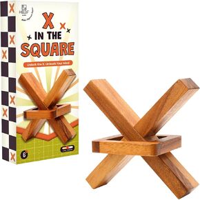 The Wooden Brain Teasers for Adults Logic Games Gift Puzzle and Mind Teasers for Kids of The Cross Out Tricky Games Wood IQ Puzzles Challenging to Open Trick Lock in Kuwait