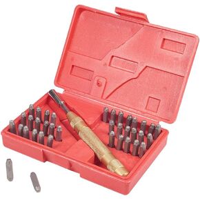 PH PandaHall 37pcs Metal Stamping Kit Number Letter Metal Stamps 0.16 inch(4mm) Metal Stamping 0 to Z Number Punch A to Z Letter Punch for Jewelry Leather Wood Steel Key Metal Plastic Imprinting in Kuwait