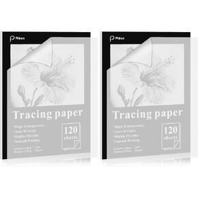 110 Sheets Tracing Paper for Drawing, 9"x12" Trace Paper, Translucent Vellum Paper Tracing Paper Pad, Tracing Pad for Sketching, Preliminary Drawing, Overlaying Images Tracing in Kuwait