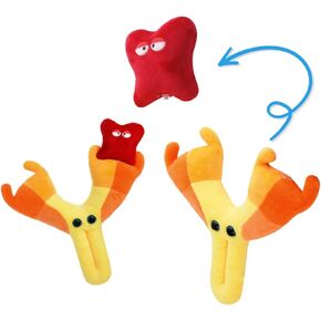 GIANTmicrobes Antibody Plush, Blood Cell Plush, Blood Bank Laboratory Gifts, Lab Tech Gifts, Hematology Gifts, Leukemia Gifts, Get Well Gifts in Kuwait
