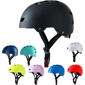 Bike Helmet 3 Sizes for Teenager Kids Youth Adults,Bavilk Skateboard Helmet Adjustable Multi-Sport Bicycle Cycling Scooter Roller Skate Inline Skating Rollerblading for Girls Boys Women Men Teen in Kuwait