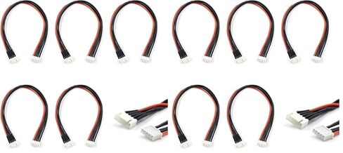 اليشمك سلك تمديد قابس التوازن JST-XH 4S 200 ملم 5 قطع لشحن بطارية ليثيوم بوليمر 22AWG سيليكون in Kuwait