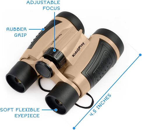 Adventure Kidz - Outdoor Exploration Kit, Children’s Toy Binoculars, Torch, Compass, Whistle, Magnifying Glass, Backpack. Great Kids Gift Set for Camping, Hiking, Educational and Pretend Play. in Kuwait
