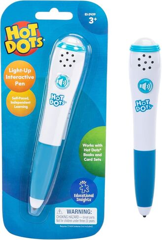 Educational Insights Hot Dots Light-Up Interactive Pen, Single Pen, Interactive Learning, Compatible With Any Hot Dots Set (Workbooks Not Included) in Kuwait
