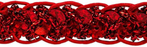 Trims By The Yard Thea Sequin Braid Cord Trim, 1/2-Inch Versatile Sequins for Crafts, Durable Sequin Trim for Costumes or Party Decorations, 10-Yard Cut, Gold in Kuwait