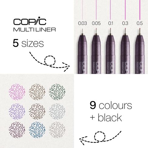 Copic Multiliner Pen, 0.1 mm, Pink in Kuwait
