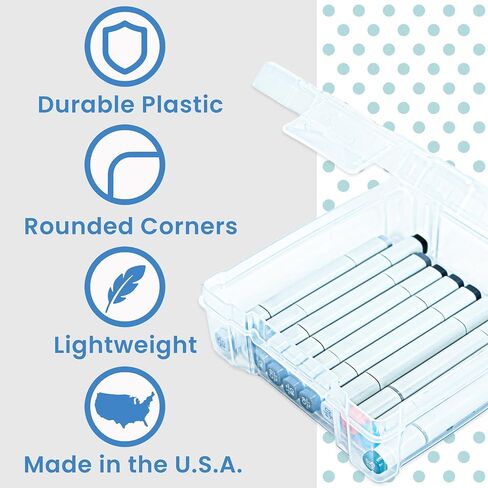 ArtBin 6953AB ClearView 6" x 6" Box Art & Craft Organizer, [1] Plastic Storage Case, Clear in Kuwait