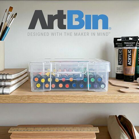 ArtBin 6953AB ClearView 6" x 6" Box Art & Craft Organizer, [1] Plastic Storage Case, Clear in Kuwait