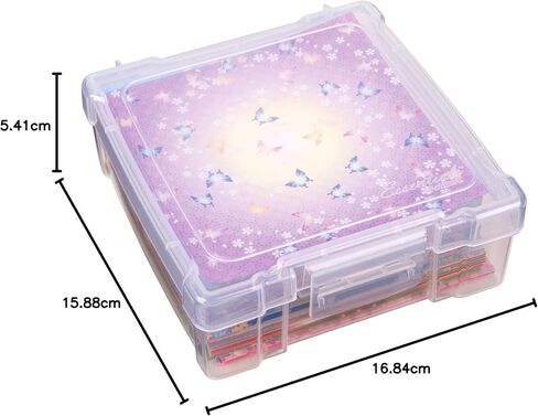 ArtBin 6953AB ClearView 6" x 6" Box Art & Craft Organizer, [1] Plastic Storage Case, Clear in Kuwait