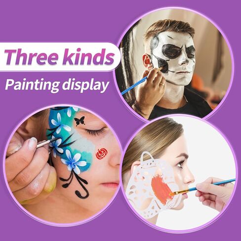 Face Painting Kit For Kids Party,22 Colors Face Paint Kit Includes Paint Tray,Sponges,Brushes and Stencils,Professional Face Painting Kit Non Toxic for Kids and Adults Halloween Makeup in Kuwait