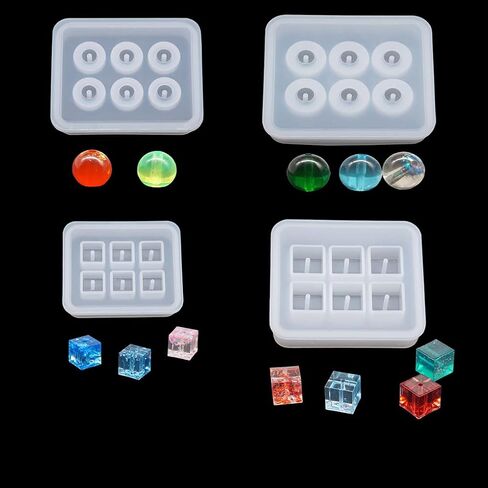 FineInno Sphere Resin Mold, 20 Beads Silicone Mold, Crystal Ball Epoxy Casting Mold, Jewelry Making Mold for DIY Pendant Necklace Earring Bracelet Ring in Kuwait
