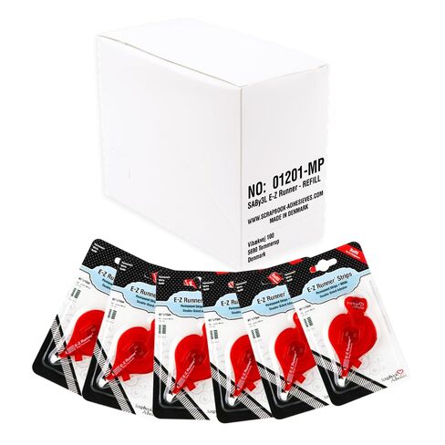 دفتر القصاصات يلتصق من 3L 01201-MP 3L لاصق سجل القصاصات E-Z Runner دائم قابل لإعادة الملء، 49' - مجموعة من 6 in Kuwait