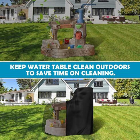 tonhui Water Table Cover for Step2 Water Table, Kids Water Play Table Cover Waterproof, Heavy Duty Oxford Fabric Outdoor Sun, Dust Protection in Kuwait