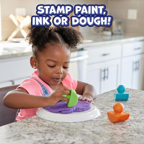 READY 2 LEARN Paint and Dough Animal Rockers - Set of 4 - Ages 2+ - Easy to Grip Arts and Crafts Stampers for Kids - DIY Textures and Patterns in Kuwait