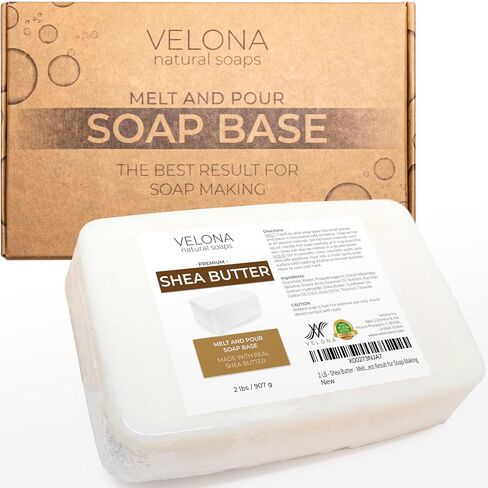 velona 25 lb - Shea Butter Soap Base, Melt & Pour, SLS/SLES Free in Kuwait