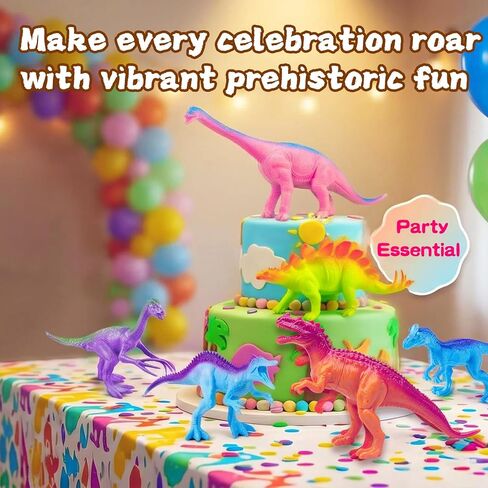 Dinosaur Figures for Toddlers Kids Toys 7 inch Jumbo Figure Educational Mini Small Kimicare Animal Toy,Cake Decoration Dinosaur Girls Boys Gift Party Supplies in Kuwait