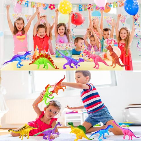 Dinosaur Figures for Toddlers Kids Toys 7 inch Jumbo Figure Educational Mini Small Kimicare Animal Toy,Cake Decoration Dinosaur Girls Boys Gift Party Supplies in Kuwait