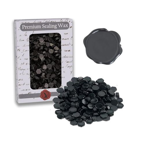 Premium Sealing Wax Beads 2 OZ. in Tin with Melting Spoon-Champagne Pearl in Kuwait