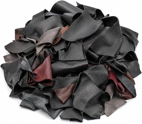 Leather Scraps from Garment Leather Cutting (1 Pounds Mostly Black) in Kuwait